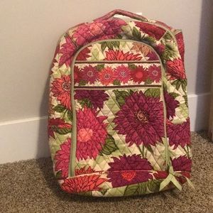 Vera Bradley large laptop backpack hello dahlia